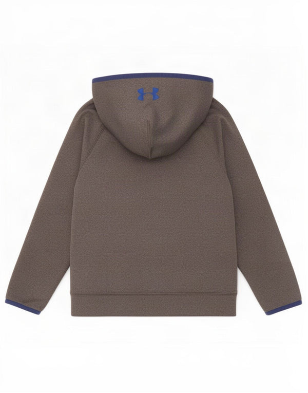 Джемпер с капюшоном и рисунком Cold Gear для мальчиков Under Armour, маленький серый цвет, 7–8 лет