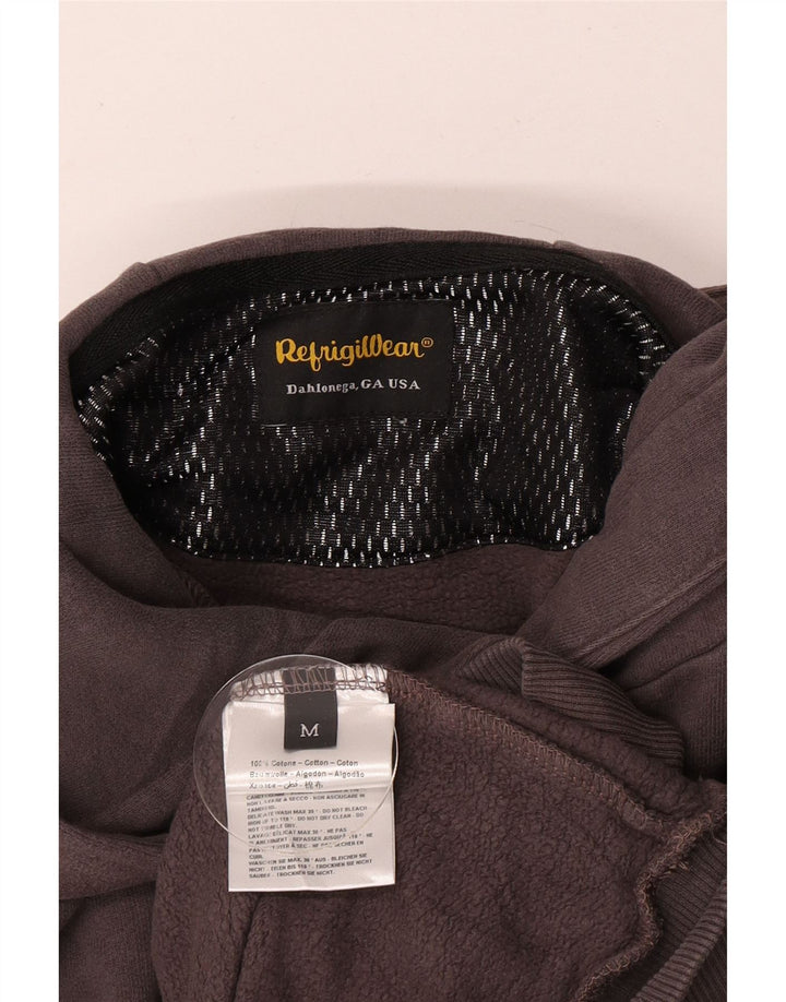 Refrigiwear Мужской джемпер с капюшоном с рисунком, средний серый, хлопок