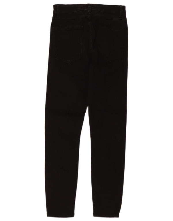 Женские джинсы скинни Zara EU 38, маленькие W28 L27, черный хлопок
