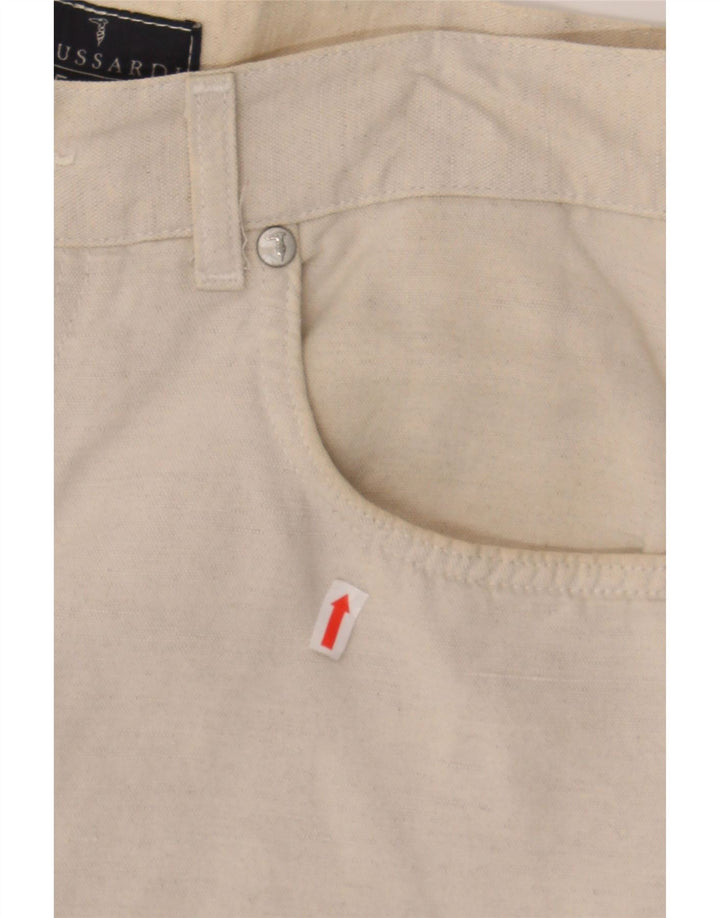 TRUSSARDI JEANS Mens Casual Shorts W30 Medium  Beige Cotton Vintage Trussardi Jeans and Second-Hand Trussardi Jeans from Messina Hembry 