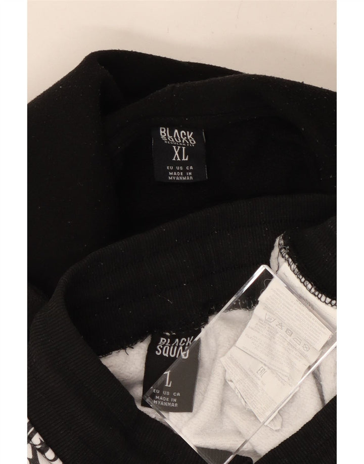 Мужской спортивный костюм стандартного кроя с рисунком BLACK SQUAD XL, белый с цветными блоками