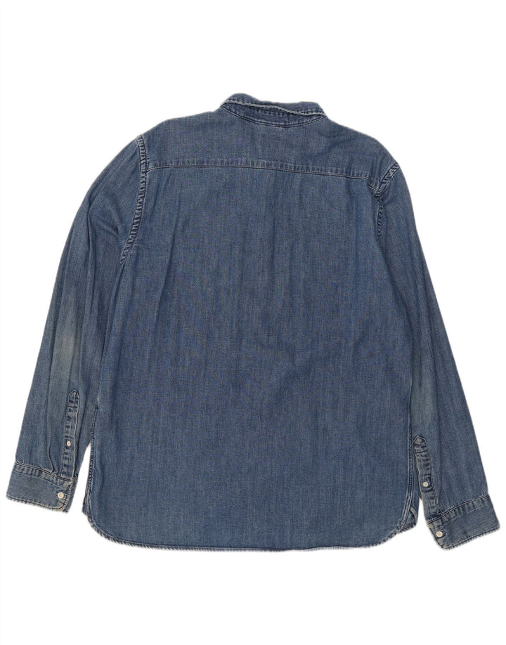 Мужская джинсовая рубашка Levi's XL, синяя, хлопок