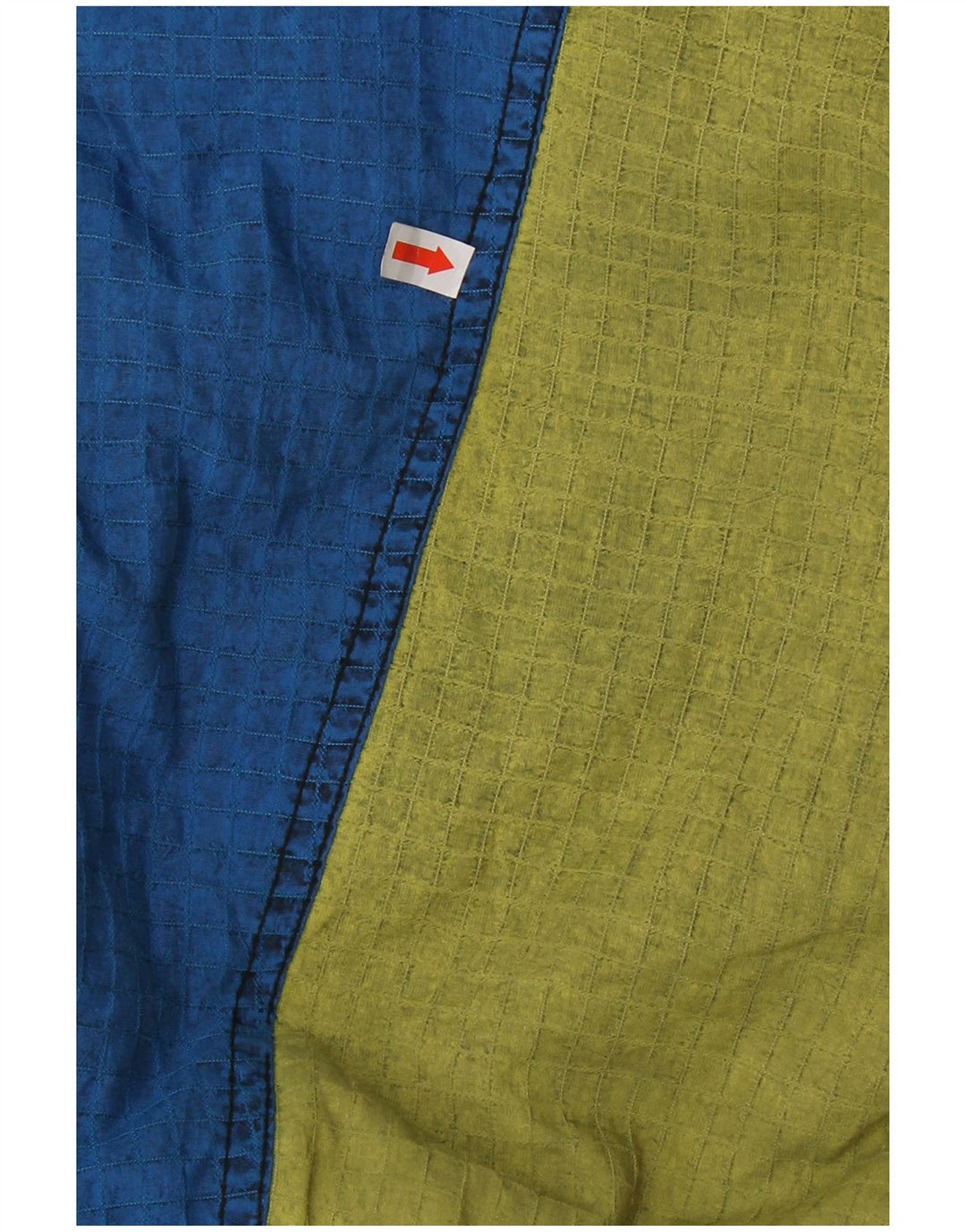 Винтажный мужской лыжный комбинезон с капюшоном IT 52, большой синий, полиамид с цветными блоками