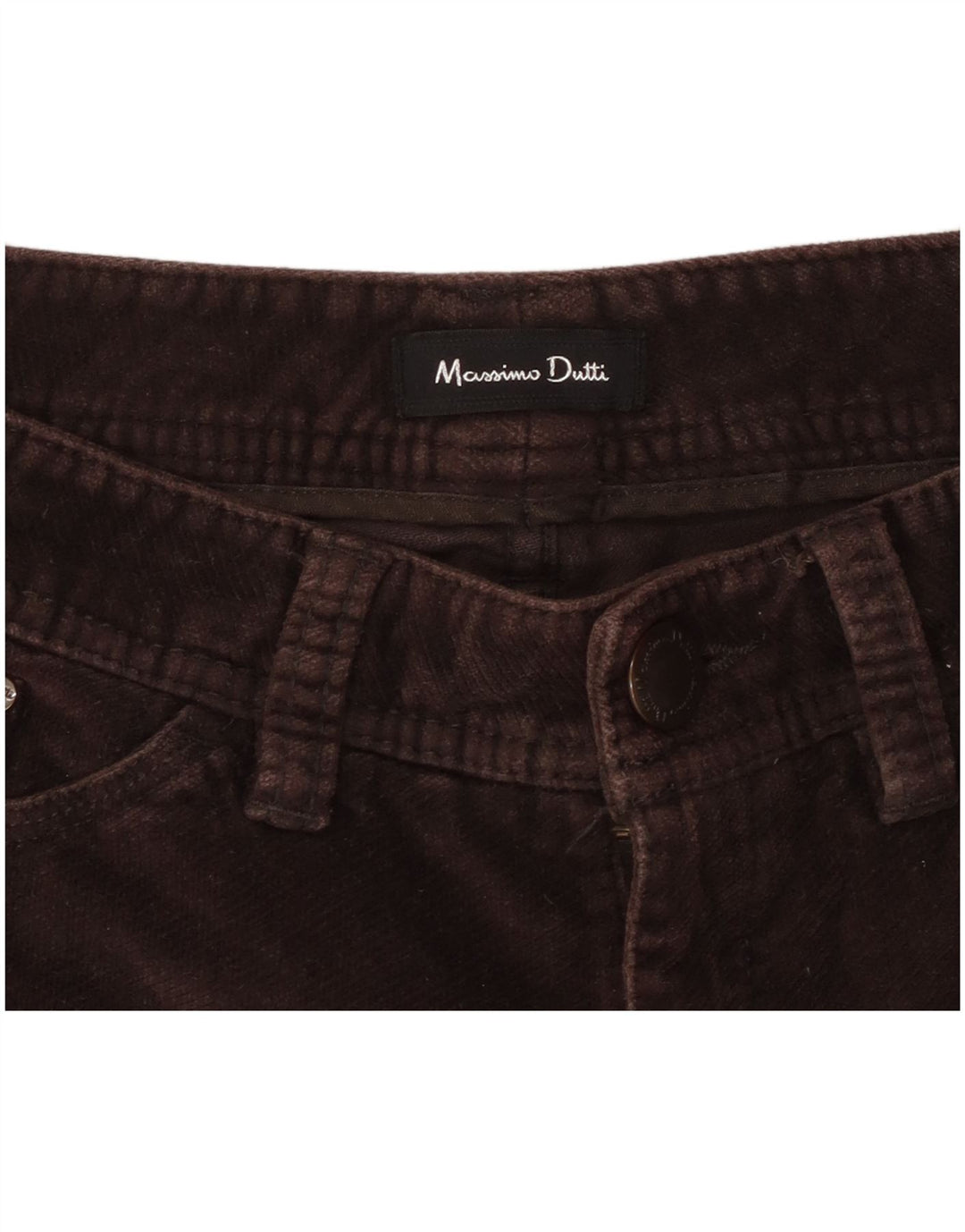MASSIMO DUTTI Женские прямые повседневные брюки W26 L29 Коричневые
