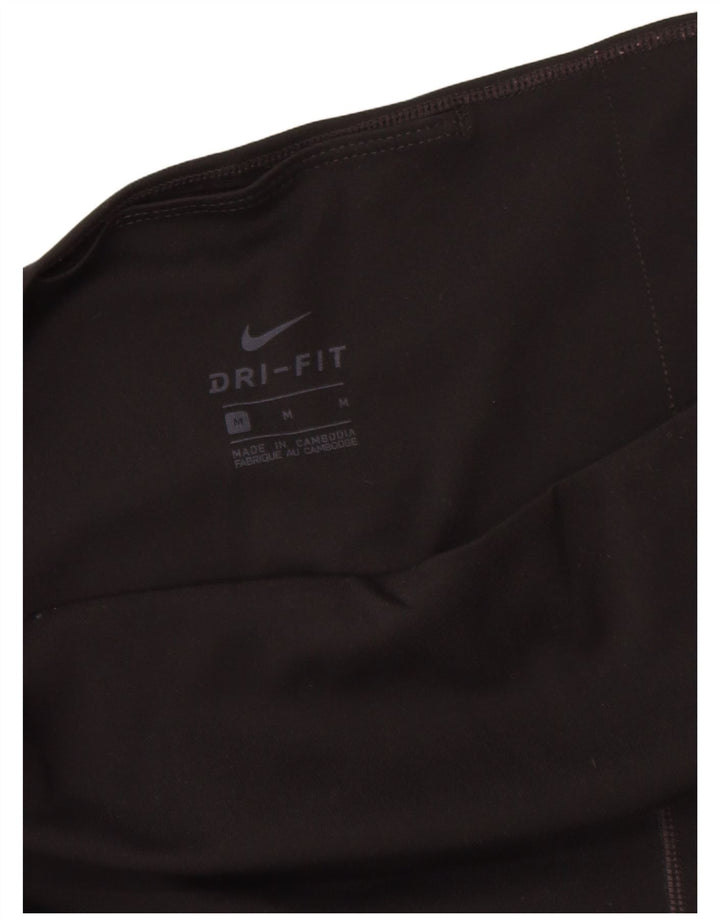 Женские леггинсы Nike Dri Fit UK 12, средние, черные