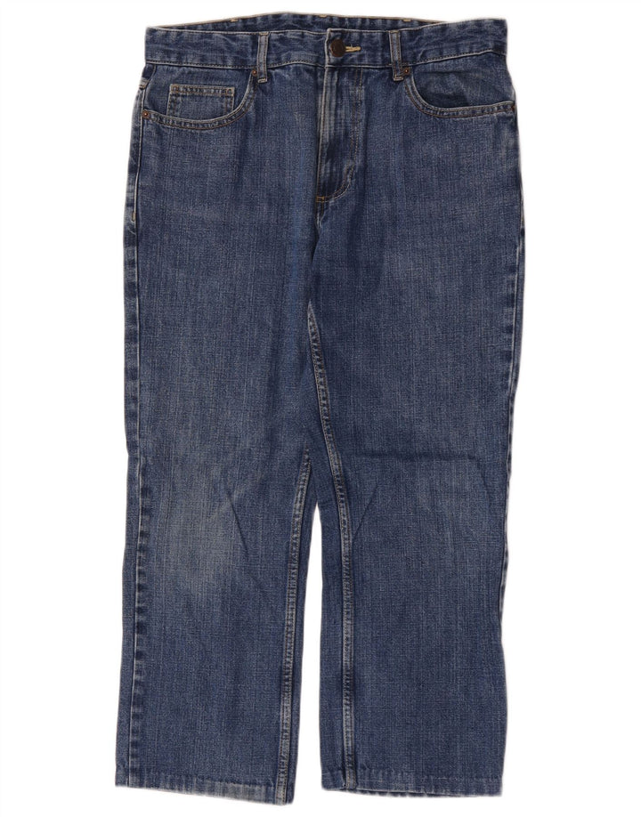 Женские укороченные джинсы классического кроя Farah W32 L24, синие, хлопок