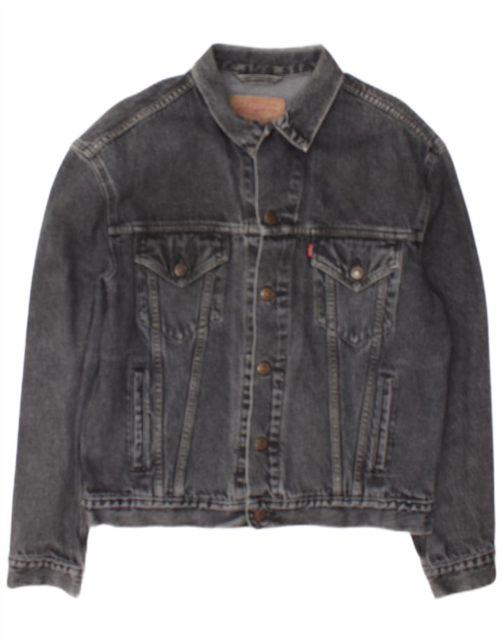 Мужская джинсовая куртка Levi's UK 40, большая серая, хлопок