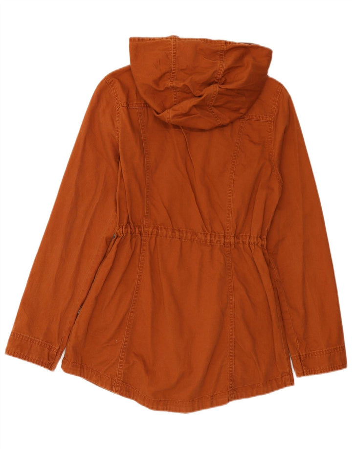 Женская парка Mossimo с капюшоном UK 10, маленькая коричневая, хлопок