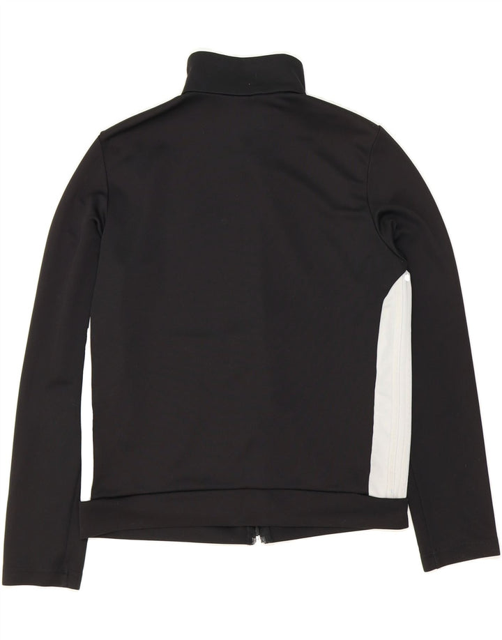 ADIDAS Womens Tracksuit Top Jacket UK 14 Large Black Colourblock Polyester Vintage Adidas and Second-Hand Adidas from Messina Hembry 