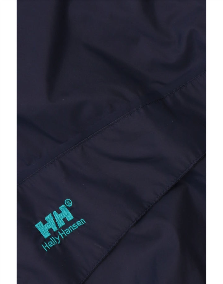Мужская куртка-дождевик HELLY HANSEN UK 42 XL темно-синяя с цветными блоками