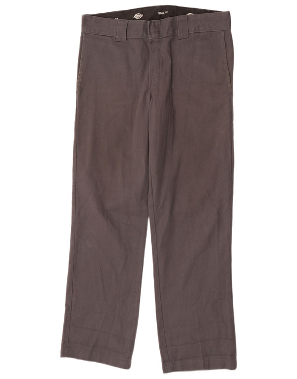 Мужские брюки-чиносы Dickies Slim Fit W32 L32, серый полиэстер