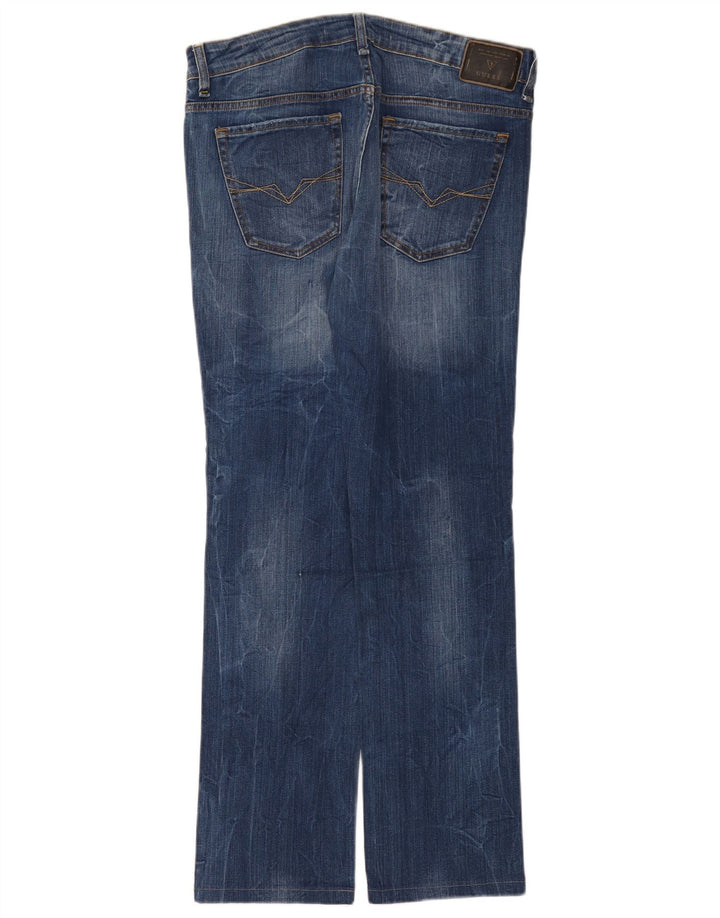 Мужские прямые джинсы Guess W34 L32 синие, хлопок