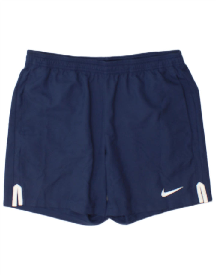Мужские спортивные шорты Nike Dri Fit, большие темно-синие