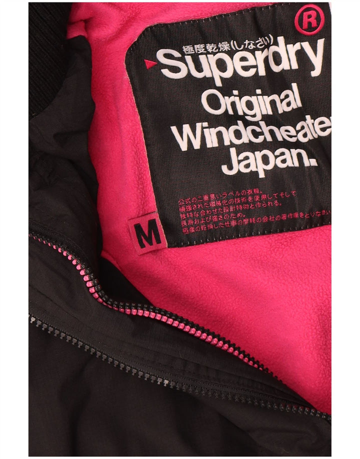 Женская ветровка с капюшоном Superdry UK 14, средний черный