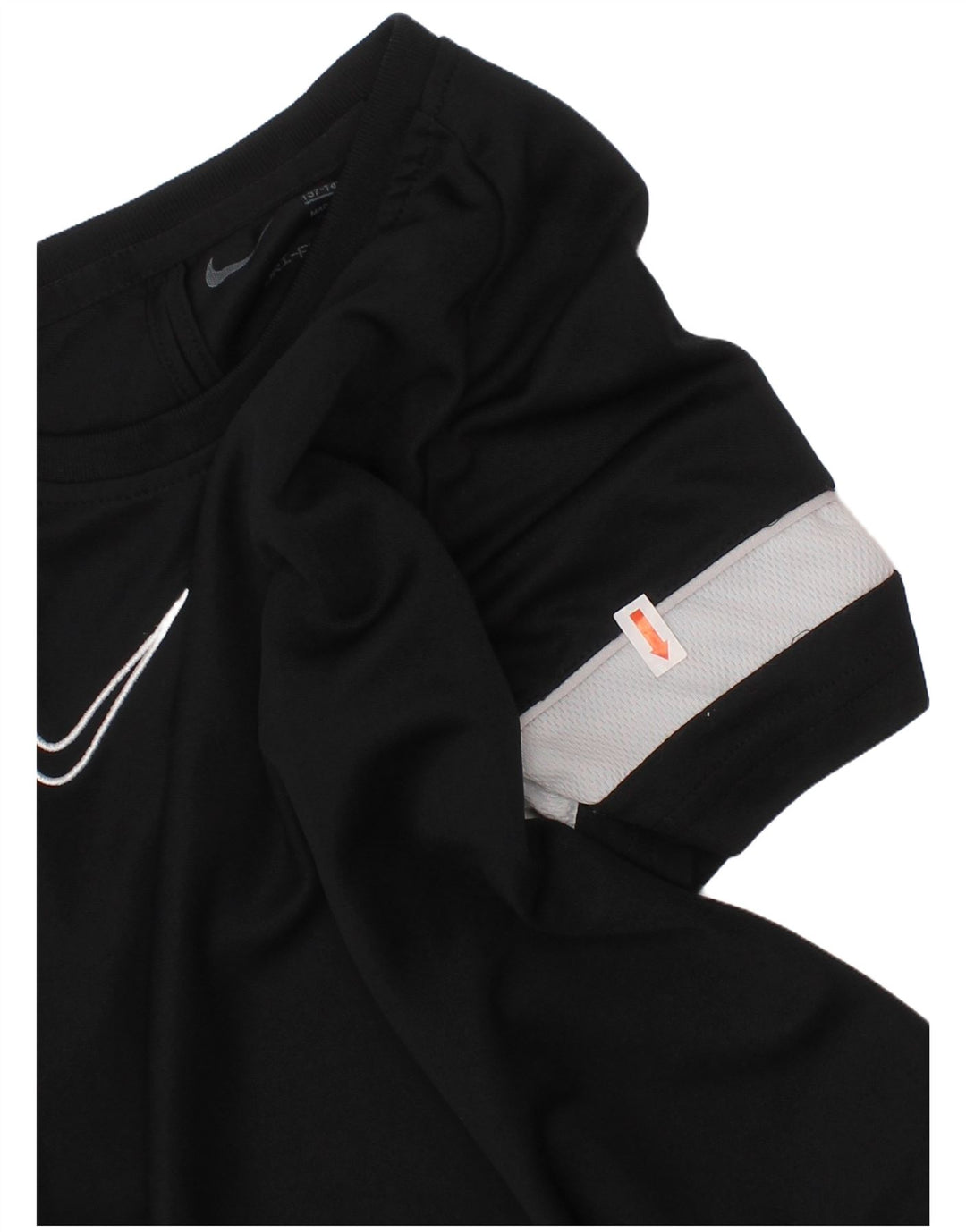 Футболка NIKE для мальчиков Dri Fit, топ, 10–11 лет, средний черный, цветной блок