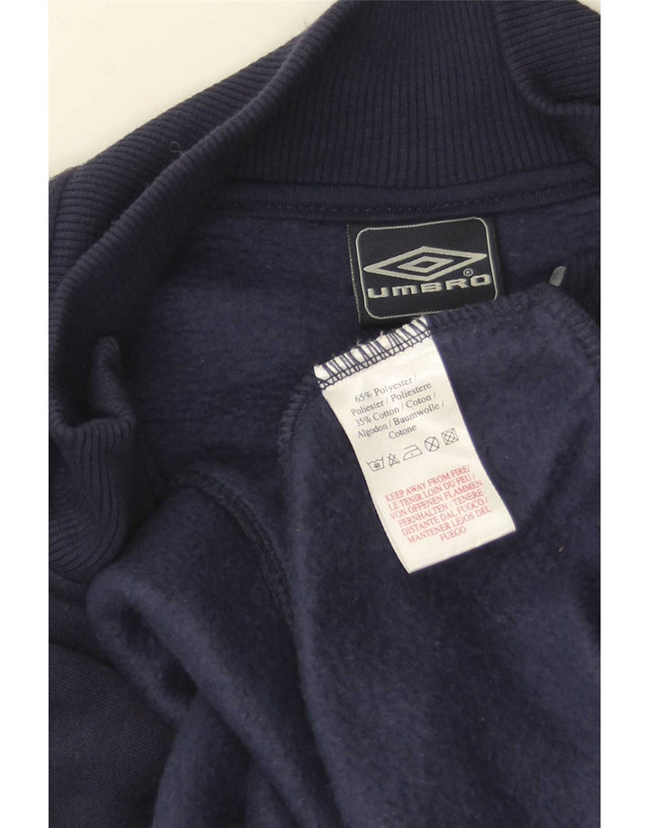 Мужской спортивный костюм Umbro, большая куртка из темно-синего полиэстера