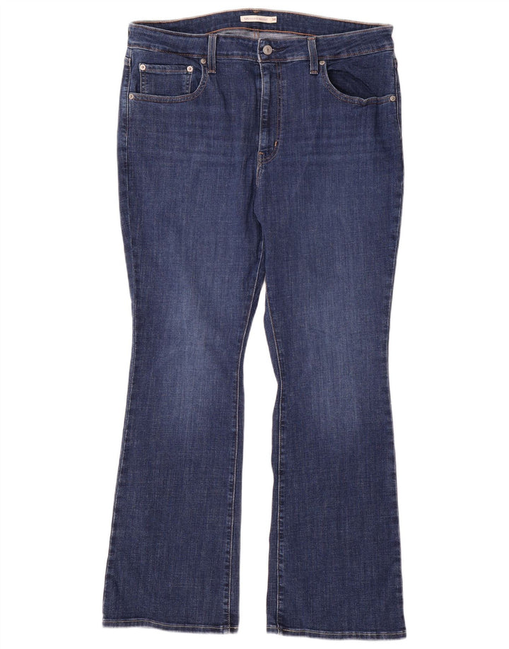 Женские джинсы Levi's 725 с высокой посадкой Bootcut W34 L30 Темно-синие, хлопок