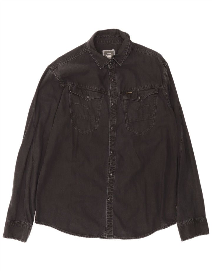 Мужская джинсовая рубашка G-Star XL, черный хлопок