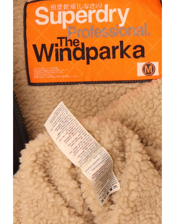 Женская парка Superdry The Windparka с капюшоном UK 14, средний черный