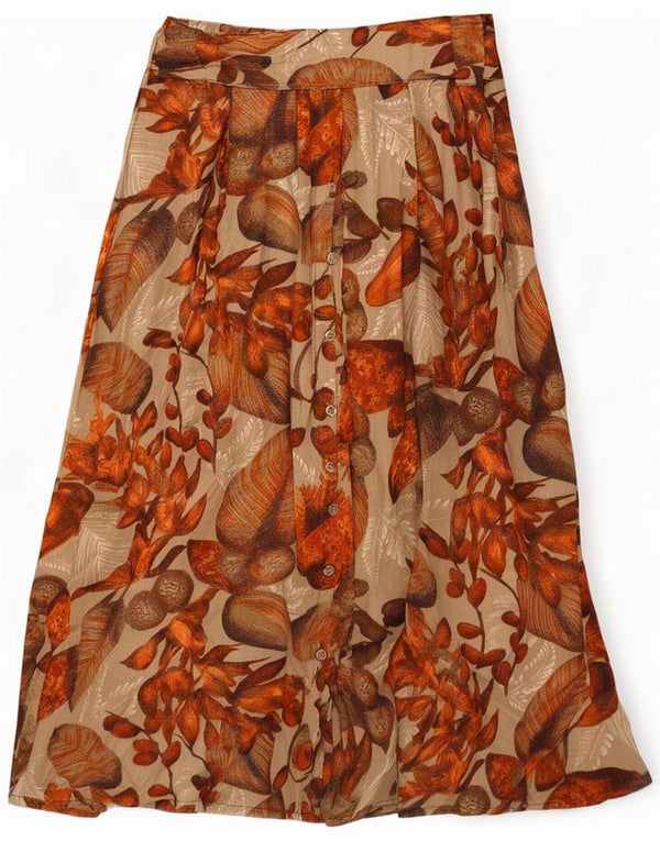 Vintage Womens Maxi Skirt Medium W28 Multicoloured Floral