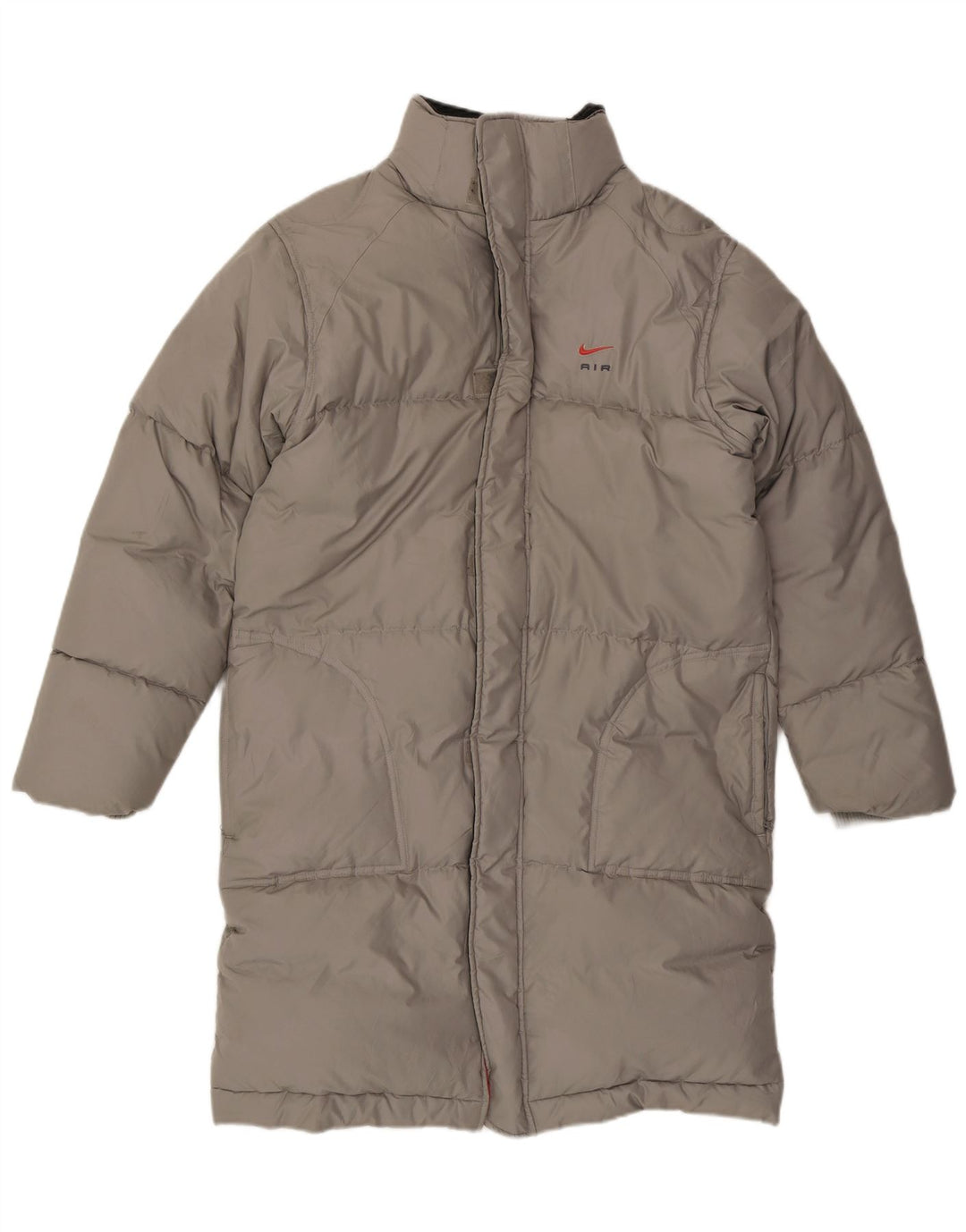 Мужское стеганое пальто Nike UK 36/38, маленький серый полиэстер
