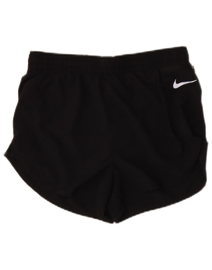 Женские спортивные шорты Nike Dri Fit UK 10, маленькие черные из полиэстера