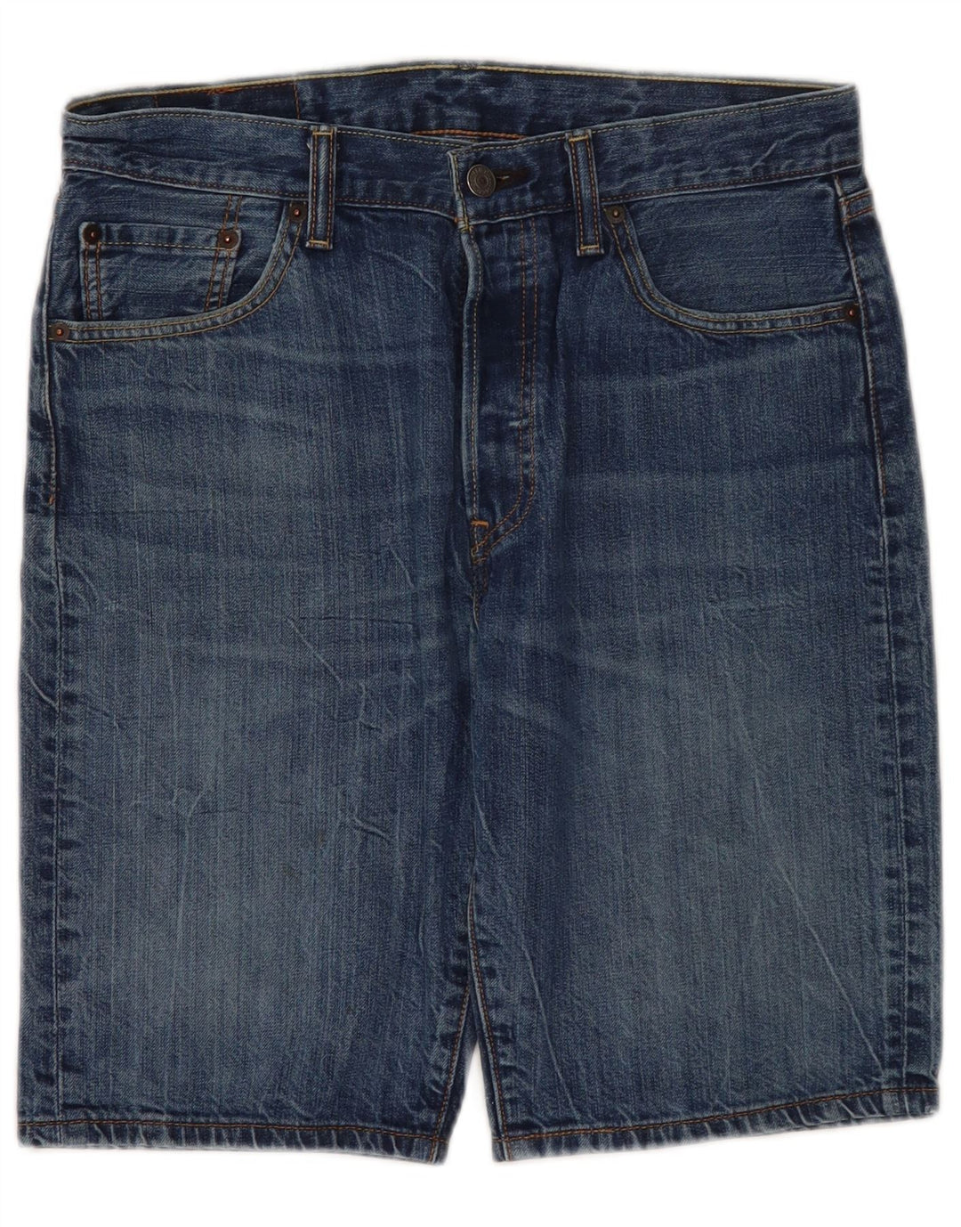 Мужские джинсовые шорты Levi's 501 W30, средний синий хлопок