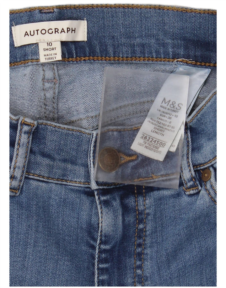 Женские расклешенные джинсы Marks & Spencer Autograph UK 10, маленькие W26 L30, синие