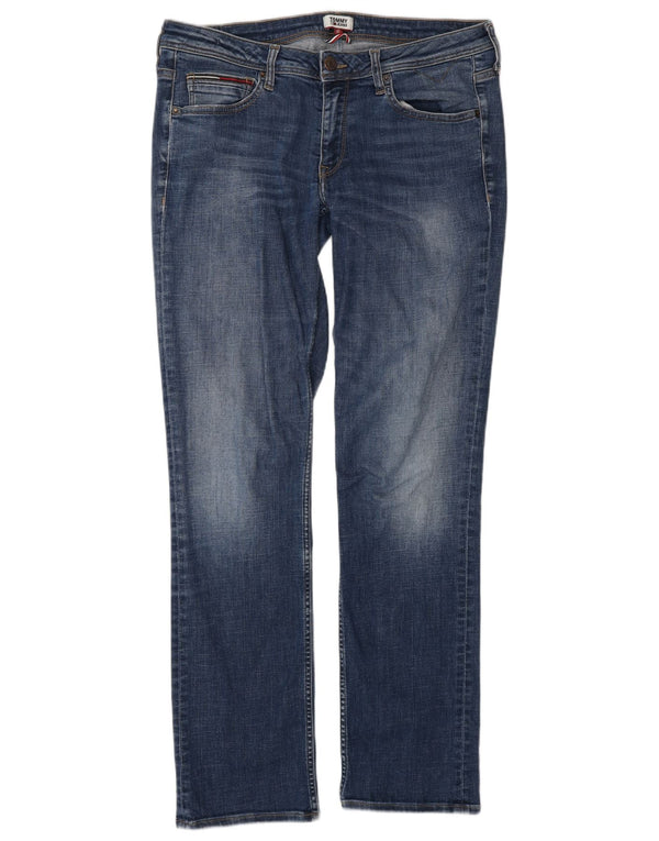 TOMMY HILFIGER Мужские прямые джинсы W31 L32 синие, хлопок