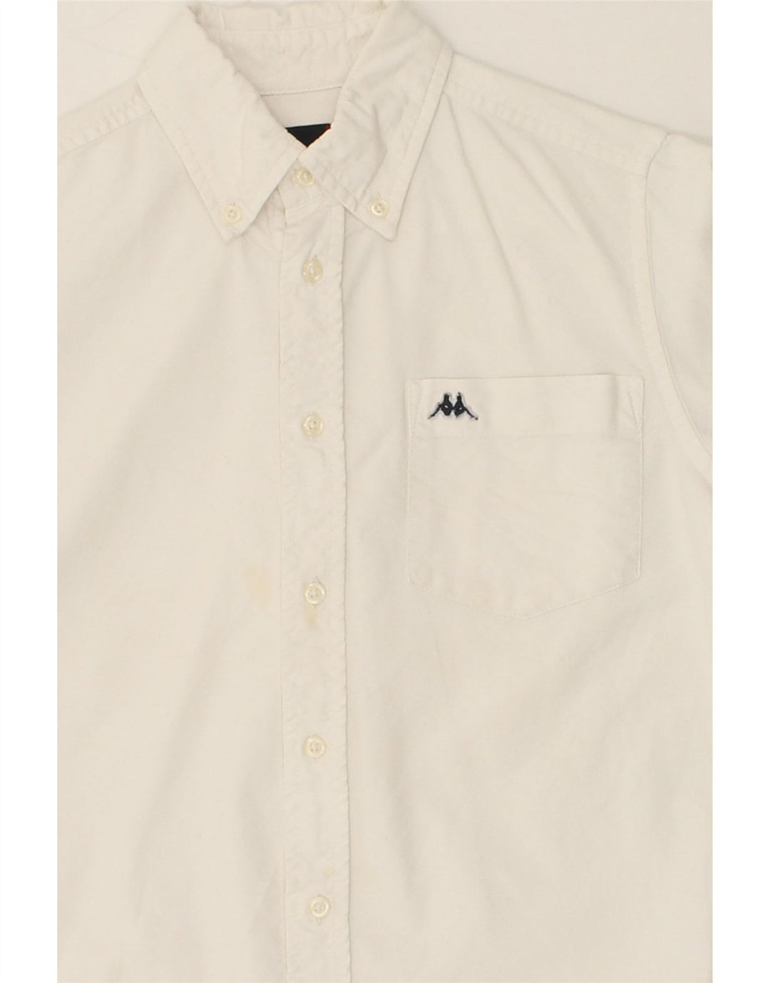 KAPPA Boys Shirt 7-8 Years Medium White Cotton Vintage Kappa and Second-Hand Kappa from Messina Hembry 