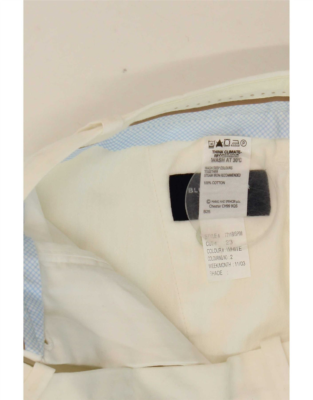 Женские шорты чинос Marks & Spencer Blue Harbor W32, большой размер, белый хлопок