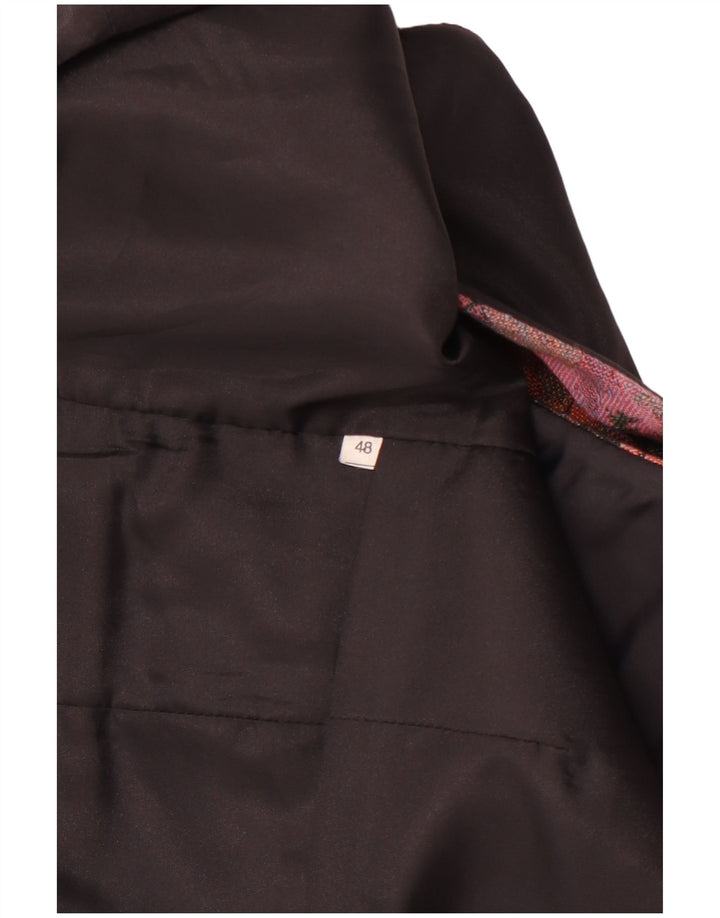 VINTAGE Мужской жилет IT 48 Средний Розовый Цветочный