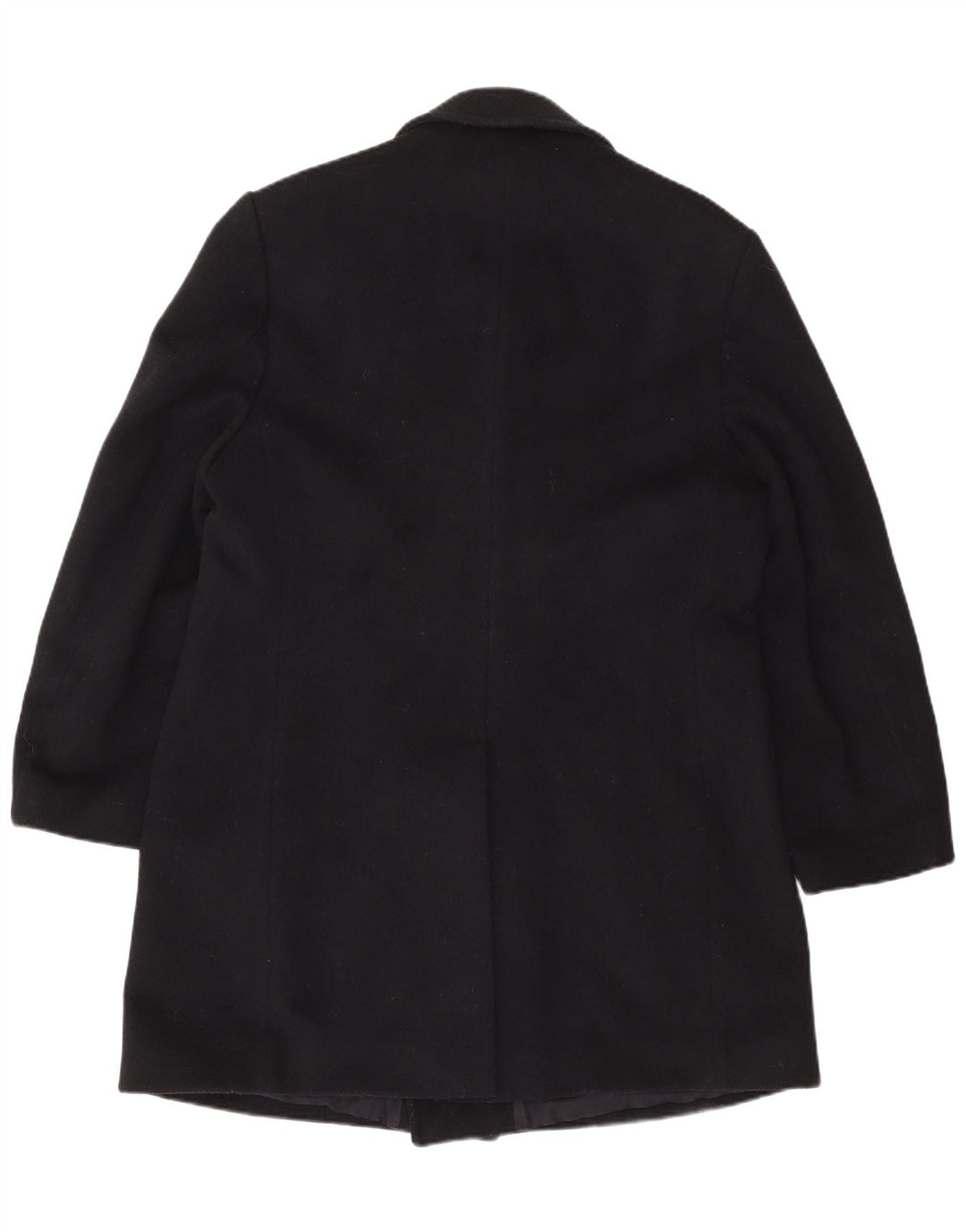 ВИНТАЖНОЕ мужское двубортное пальто UK 42 XL темно-синее шерстяное