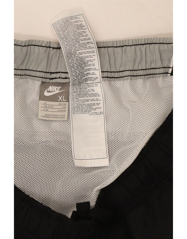 Мужские спортивные шорты Nike XL, черные, полиэстер с цветными блоками
