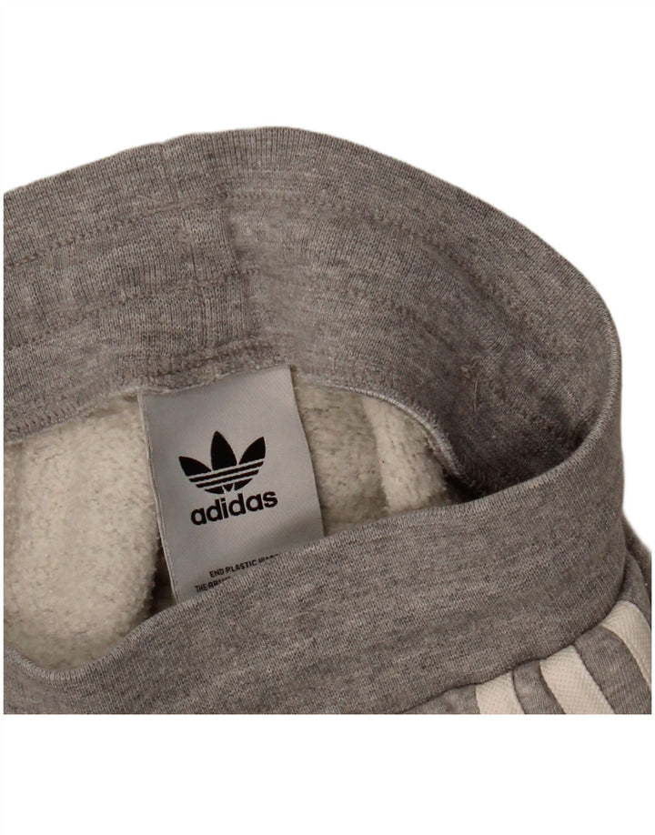 Женские спортивные брюки Adidas, джоггеры, средний серый хлопок с крапинками