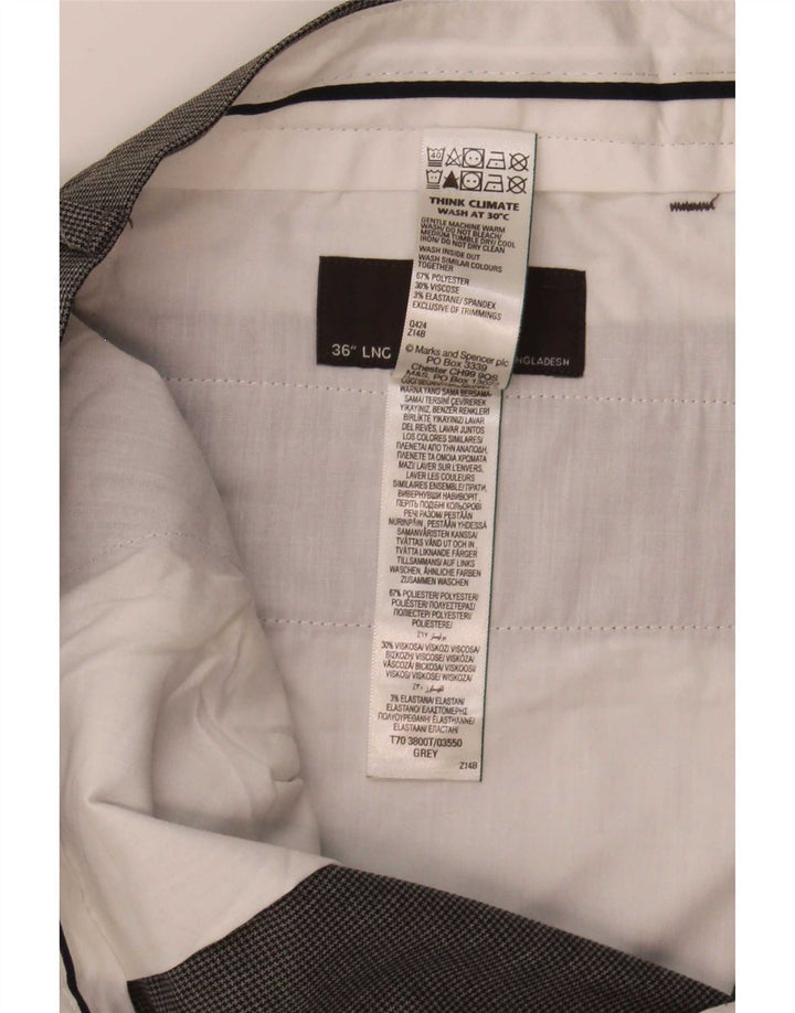 Мужские узкие брюки Marks & Spencer W36 L33 серые