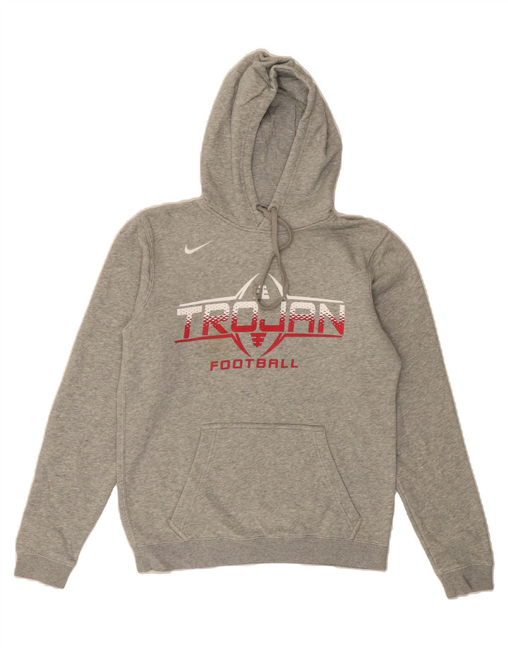 NIKE Mens Graphic Hoodie Jumper Small Grey Cotton Vintage Nike and Second-Hand Nike from Messina Hembry 