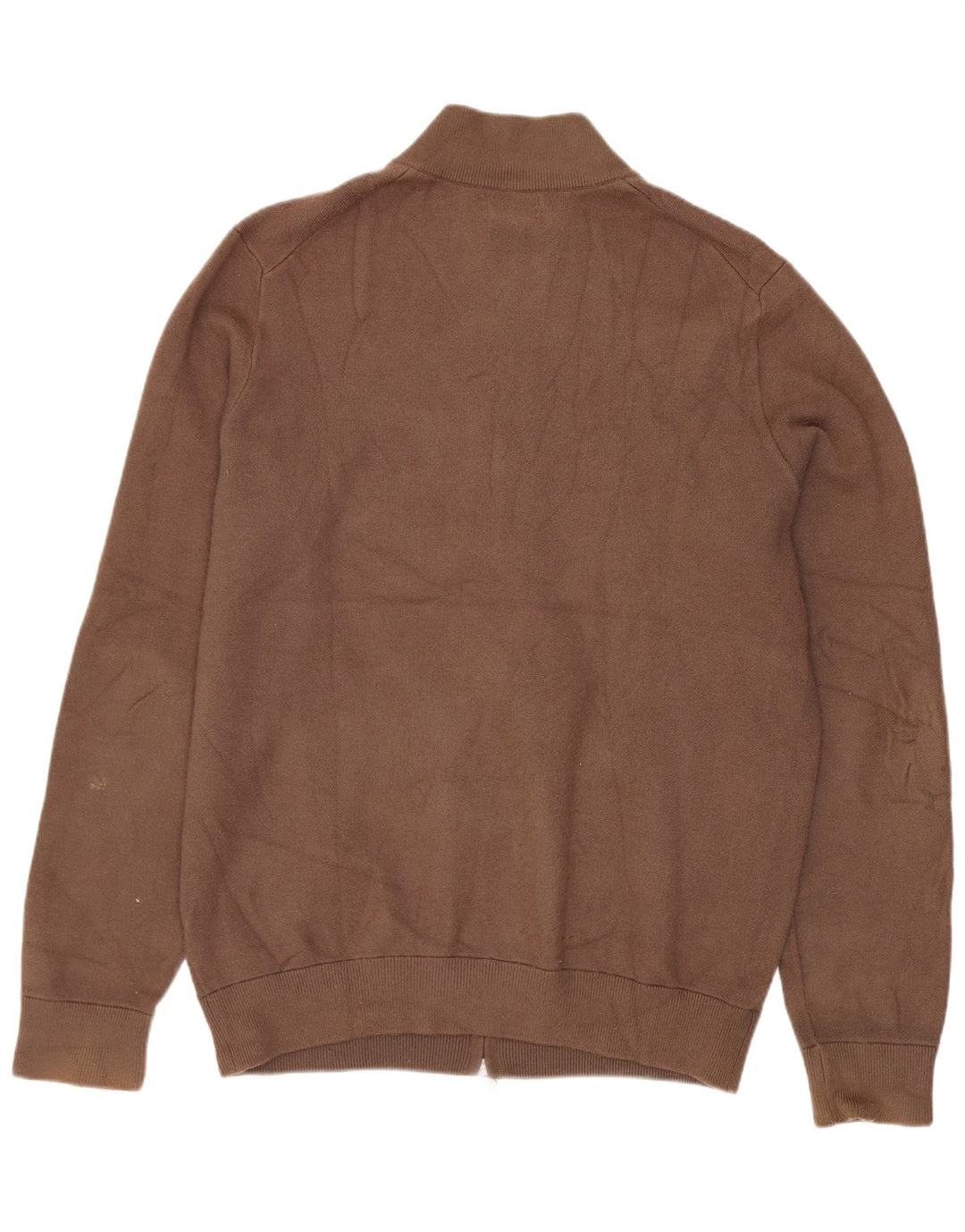 Мужской кардиган Massimo Dutti, большой коричневый вискозный свитер