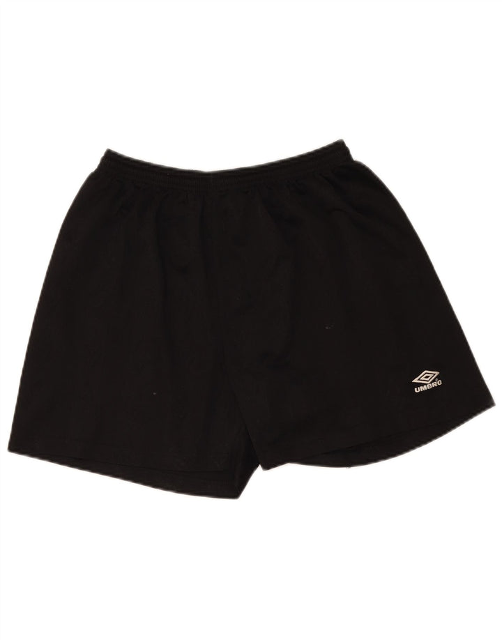 Мужские спортивные шорты Umbro, большие черные из полиэстера