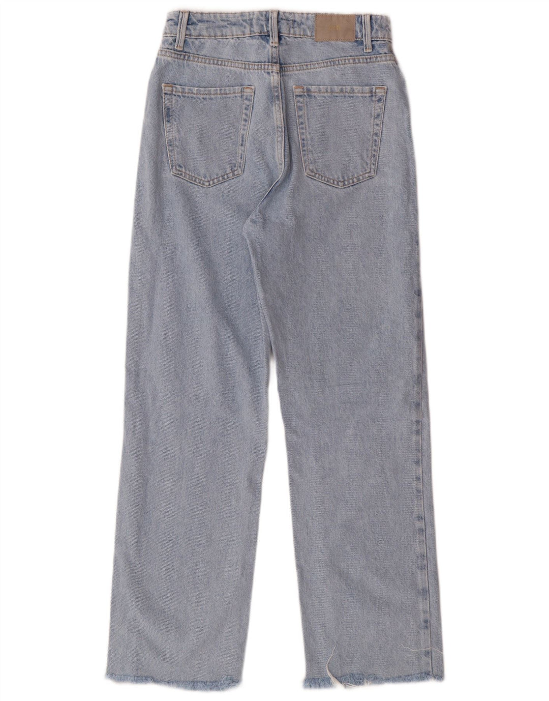 Женские прямые джинсы Zara с высокой талией EU 34 2XS W24 L27, синие, хлопковые, классические