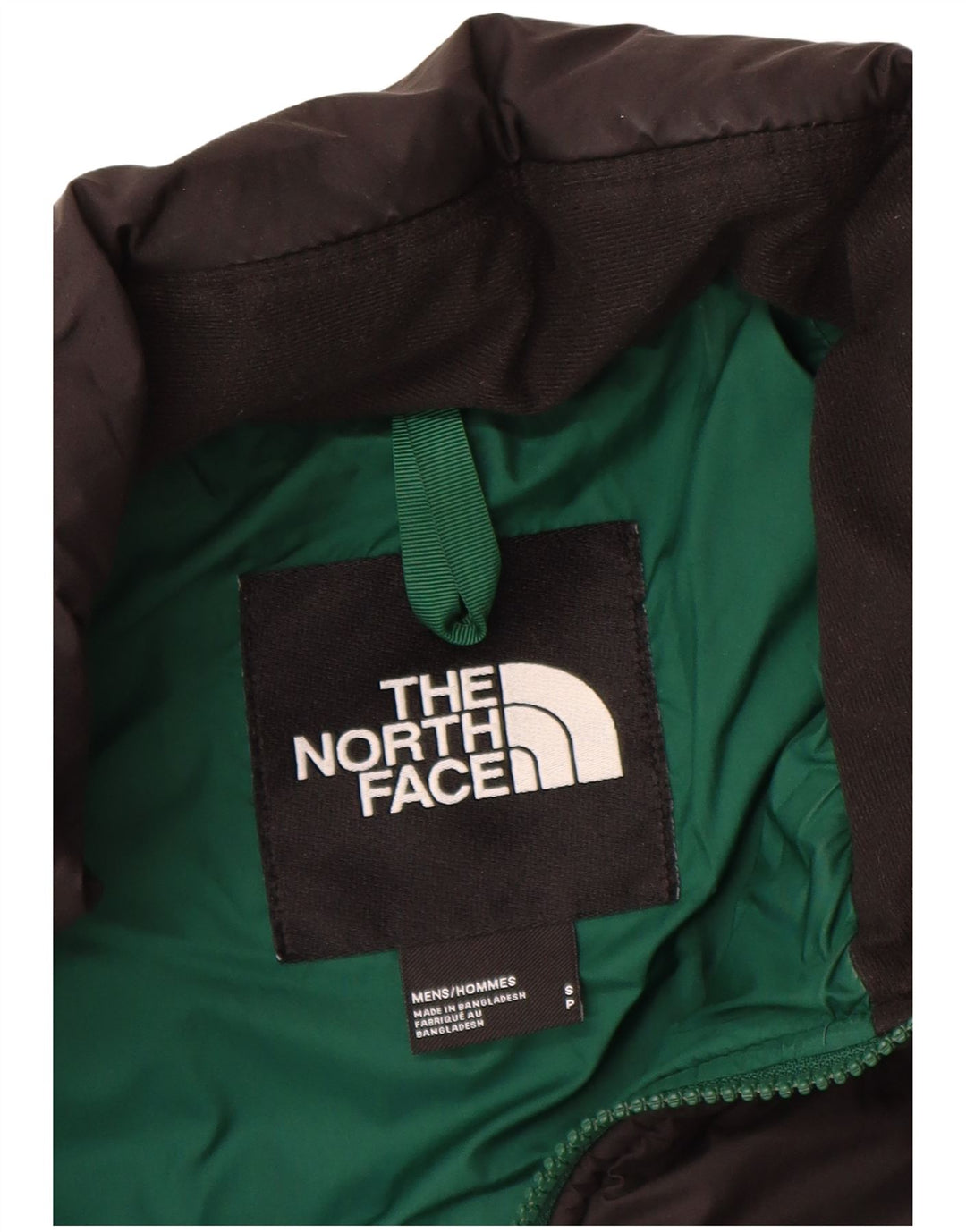 Мужская стеганая куртка THE NORTH FACE UK 36, маленькая зеленая, нейлон с цветными блоками
