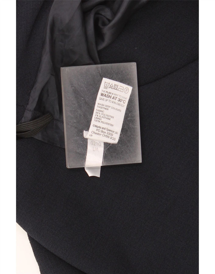 Женская юбка-трапеция Marks & Spencer UK 18 XL W40 Темно-синий полиэстер
