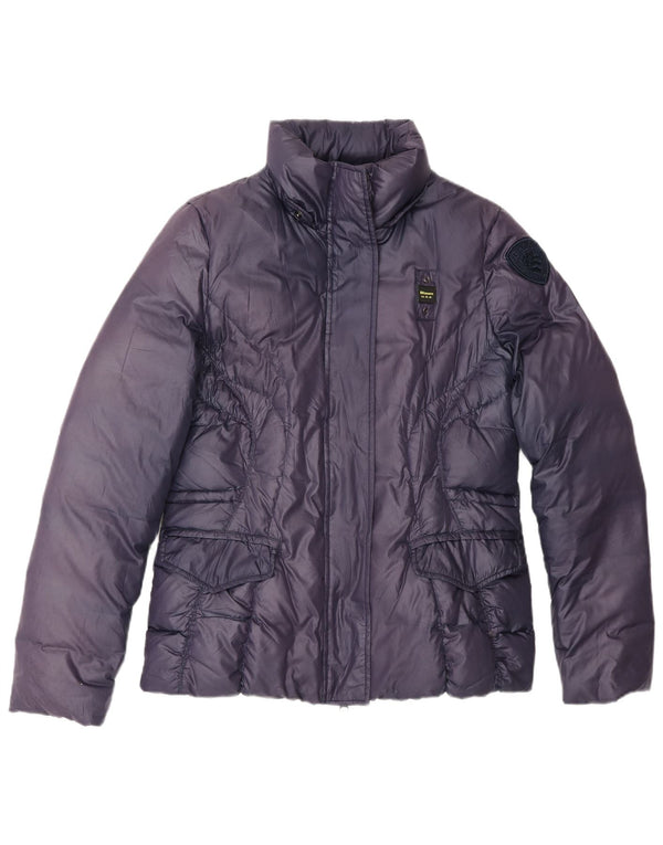 Женская стеганая куртка Blauer UK 14, средний фиолетовый полиэстер