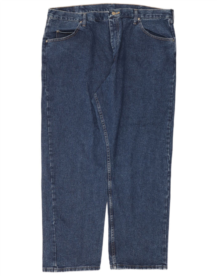 Мужские прямые джинсы Wrangler W42 L30 синие, хлопок