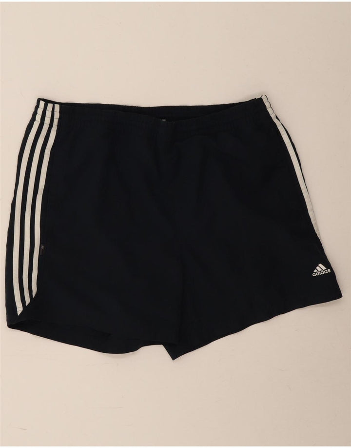 Мужские спортивные шорты Adidas, большие черные из полиэстера