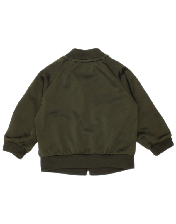 Спортивный костюм ADIDAS для маленьких мальчиков, верхняя куртка, 3–6 месяцев, полиэстер цвета хаки