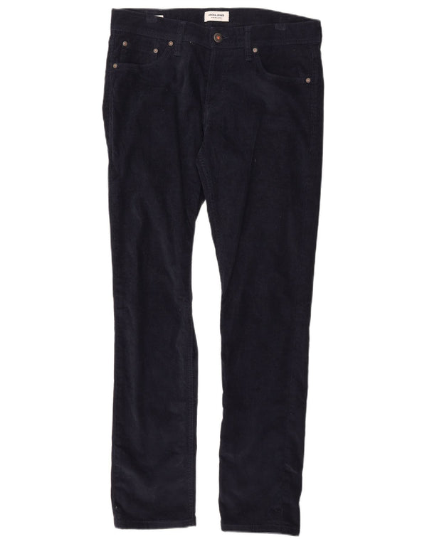 Мужские вельветовые брюки Jack & Jones GLENN W32 L32 темно-синие