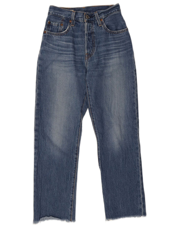 Женские прямые джинсы Levi's 501 W24 L26 синие, хлопок