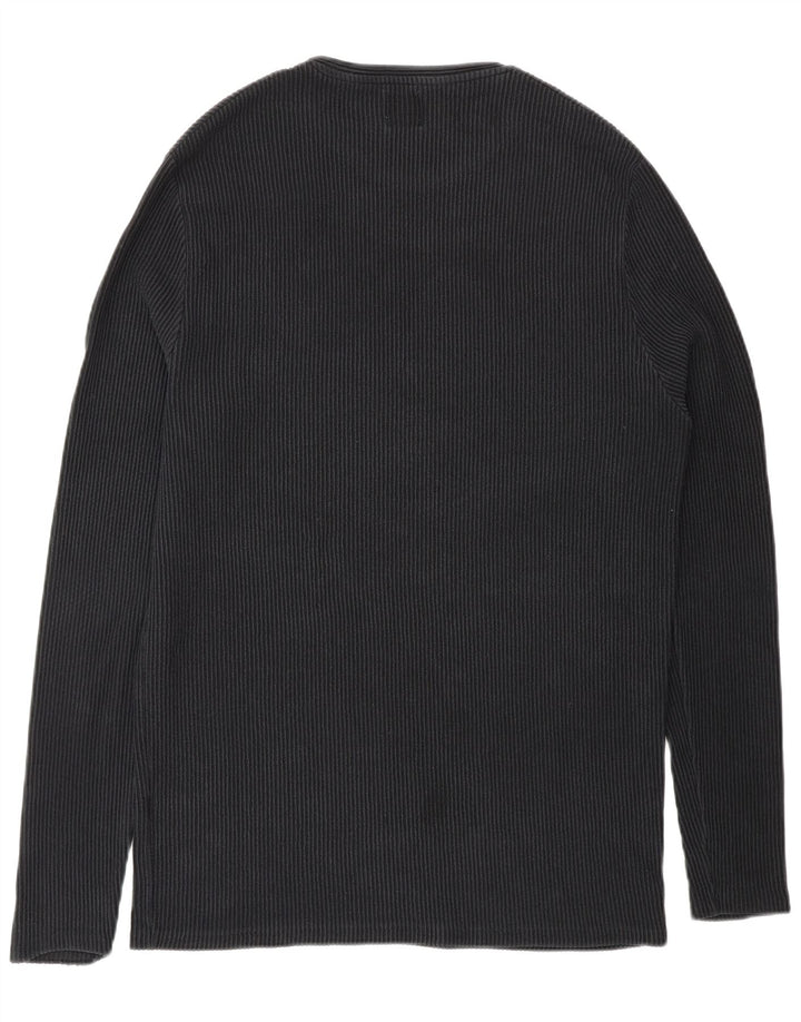 Мужской свитер с круглым вырезом Zara XL, черный