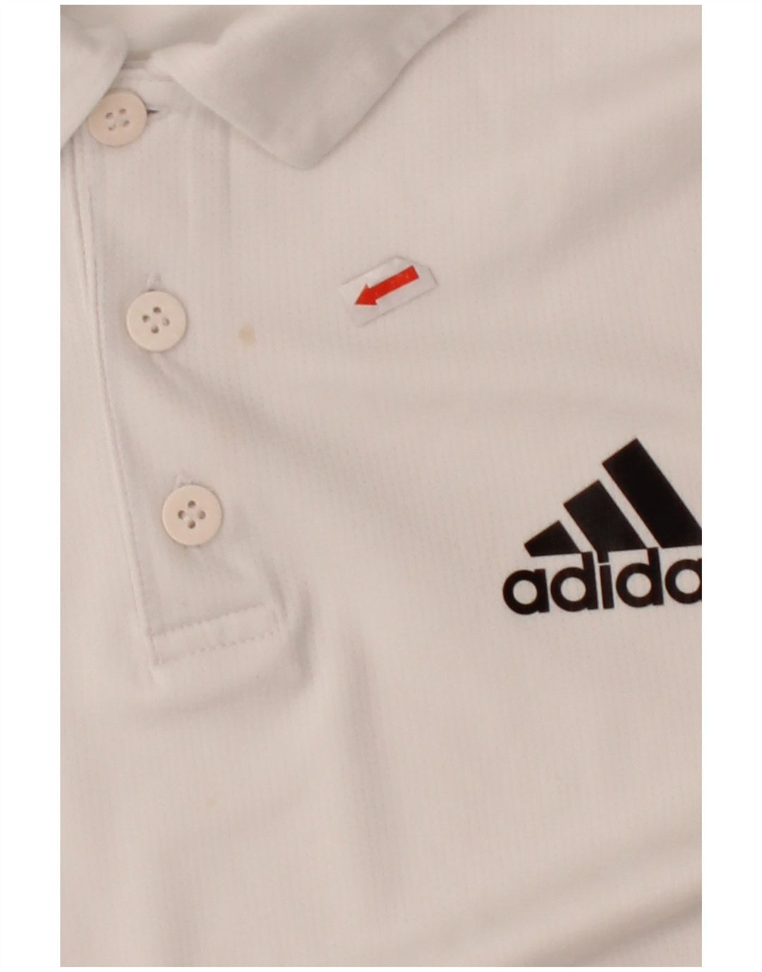 ADIDAS Mens Aeroready Polo Shirt Small White Polyester